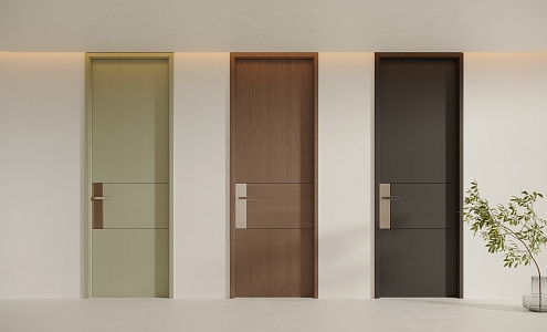 Modern Flat Door Room Door 3d model