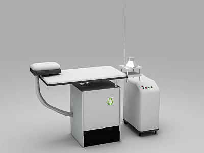 Professional Industrial Ironing Equipment With Stable Worktable And Steam Generator Control Panel 3d model
