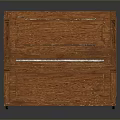 Vintage Upright Wooden Piano With Natural Wood Grain And White Keys