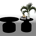 Nordic Side Table Side Table Corner Table Coffee Table Round Table Dining Table Low Table Plant Vase Ornaments 3d model