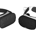 Dual Modern VR Headsets With Ergonomic Straps And Advanced Design Elements 3d model