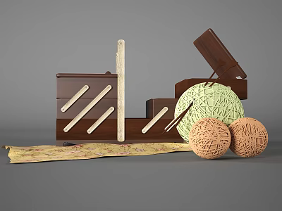 Modern decorations 3d model