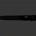 Modern Black Pistol Detailed Firearm Design On Isolated Gray Background
