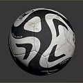 Adidas Brazuca Soccer Ball With Black And White Design And Sport Equipment