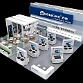 Relicart Digital Signage Bank Exhibition Booth With Multiple Display Screens