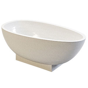 Modern minimalist bathtub 3d model