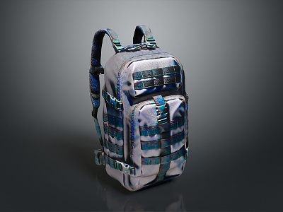 Camping backpack travel bag travel backpack camping bag mountaineering bag hiking backpack travel bag 3d model