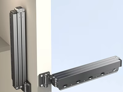 Heavy Duty Metal Sliding Rail Hardware For Furniture Installation And Adjustment 3d model