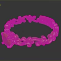 Elegant Golden Ring With Intricate Decorative Patterns And Gemstone Detail For Fashion Accessories