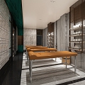 New Bath Center Bath Area Tangquan Club SPA Sauna 3d model