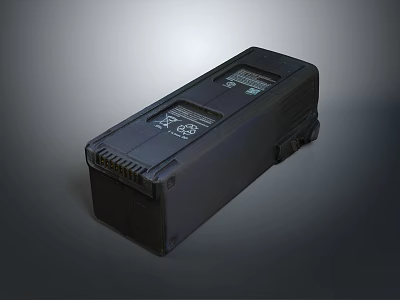 Black Rectangular Portable Household Electrical Appliance With Clear Labels For Daily Use 3d model