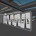 Modern Cultural Center Interior Featuring Glass Dome Multi Level Walkways And Art Installations