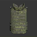 Camouflage Tactical Vest With Multiple Pockets And Adjustable Straps For Outdoor Activities