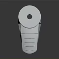 Modern Tire Design With White Hub And Gray Rubber Tread For Equipment Use