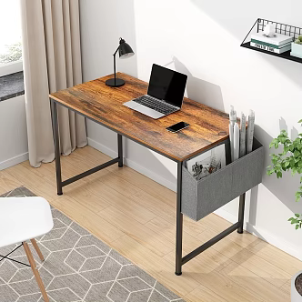 Bedroom Desk Comfortable Day View 3d model