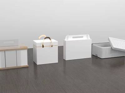 Modern gift box gift packaging 3d model Modern gift box gift packaging 3d model