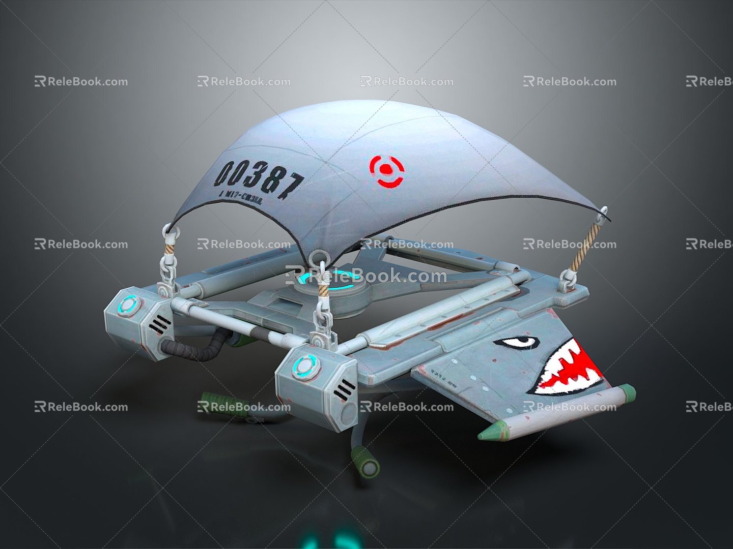 modern glider 3d model