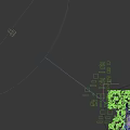 Aerial Planning for Modern Office Building with Glass Facade Road and Green Landscaping