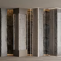 Modern cement column concrete cement column decorative column cement wall 3d model