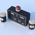 Alarm clock drink ornaments 3d model