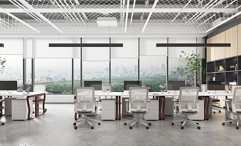 Industrial LOFT Public Office Area Office 3d model