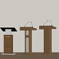 Modern Podium Lecture Desk Lecture Desk Presiding Desk Presentation Platform Lecture Desk 3d model