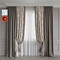 Elegant Classic Curtains With Sheer Layers Tassel Tiebacks And Pleated Window Design For Interior Decor