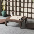 New Chinese Go Table Tatami Go Table Mat 3d model