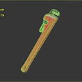 High Quality Red Pipe Wrench As Essential Hardware Tool For Plumbing And Repair Work