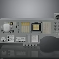 Professional Electronic Control Panel With Multiple Buttons Knobs Display And Interfaces