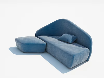 Blue Corner Sofa Modern Corner Sofa 3d model