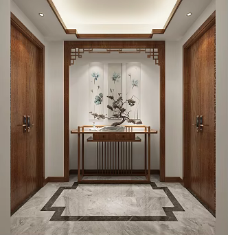 New Chinese Entrance 3d model