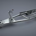 Aluminum Boat Trailer With Heavy Duty Wheels And Winch For Watercraft Transportation