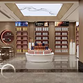 Liquor Store Storefront Design With Traditional Chinese Elements Illuminated Signage And Window Displays