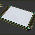 Commercial Touchscreen Display Equipment With Blue Illuminated Screen And Black Frame