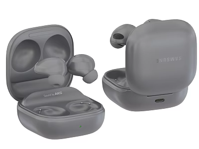 Samsung Galaxy Buds Modern Gray True Wireless Earbuds With Charging Case 3d model