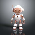 Robot Assistant Small Robot Butler Robot Butler Figure Game Figure 3d model