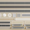 Different Types Of Air Conditioner Vents With Grille Circular And Linear Designs For Home Interior