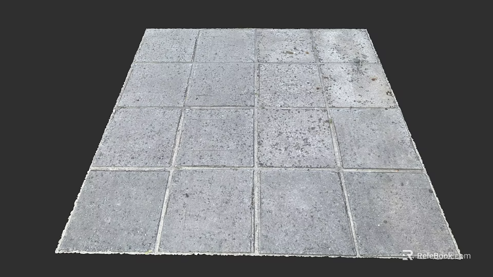 Gray Square Tiled Ceiling Design With Spliced Pattern And Modern Style 3d model