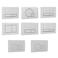 Modern Household Daily Use Switch Panels with Grey Black White and Gold Design