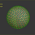 Shiny Metallic Golf Ball With Dimpled Surface On Dark Background And Reflection