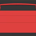 Red Sturdy Multiplatform Household Storage Rack With Stable Base And Platforms