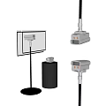 Projection Monitoring System Featuring Surveillance Cameras And Wall Mounted Projection Devices
