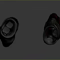 Distressed Leather Gloves With Bold Red Accents For Fashionable Protective Wear