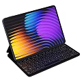 Portable Tablet With Detachable Keyboard And Vibrant Colorful Wave Pattern Touch Screen
