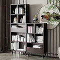 New Chinese Bookcase 3d model