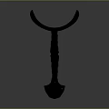 Traditional Curved Blade Weapon With Twisted Handle And Decorative End Design