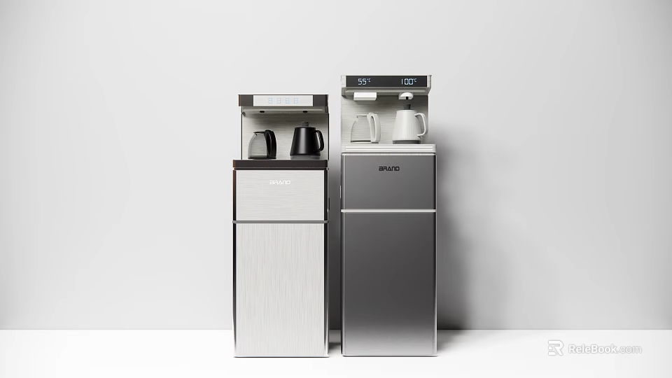 Ariston Daily Electrical Appliances Standing White And Silver Water Dispensers For Home Use 3d model 
