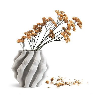 Modern Vase Vase Flower Art 3d model
