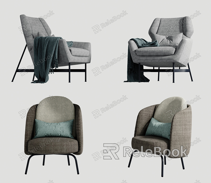 Modern Single Sofa Single Sofa Combination model